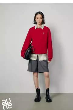 TOYOUTH sudadera de felpa para mujer 2024 Otoño Invierno manga larga cuello redondo bordado Casual pulóver sudaderas con capucha sudadera 3 colores en internet