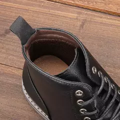 Botas de tobillo para hombre 2024, botas de cuero de marca cómodas a la moda para hombre - comprar en línea