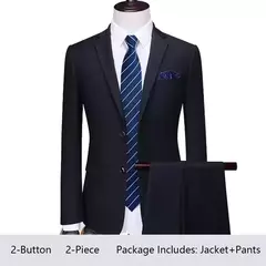 Trajes de hombre, Blazers de boda, 3 piezas, 2 conjuntos elegantes, chaquetas de negocios de lujo de alta calidad, chaleco, pantalones, traje Formal coreano 2024 - Eleganzie