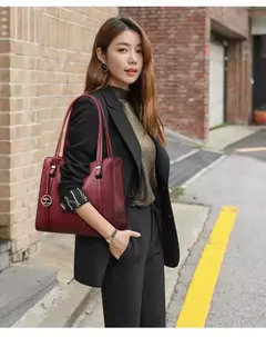 Bolsos de mano informales de piel sintética de alta calidad de marca genuina, bolsos de lujo para mujer, bolsos de hombro de diseñador con asa superior para mujer - buy online