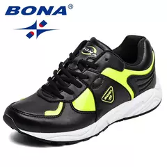 BONA, nuevo estilo Popular, zapatos para correr para mujer, zapatos atléticos femeninos con cordones sintéticos, zapatos para correr para mujer al aire libre