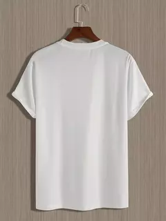 Camiseta holgada de verano 100% algodón para hombre, camiseta informal ajustada con estampado de letras creativas de París, cuello redondo, manga corta - buy online