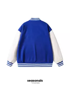 Chaqueta Bomber hombres mujeres flocado Hip Hop suelta Casual Patchwork abrigo Unisex bordado High Street Varsity béisbol prendas de vestir - Eleganzie