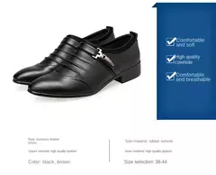 Zapatos Oxford elegantes y elegantes, zapatos de hombre de talla grande, zapatos de vestir para hombre, mocasines de vestir de cuero para hombre, zapatos sin cordones para hombre - Eleganzie