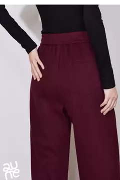 TOYOUTH pantalones de chándal informales de lana para mujer 2024 Otoño e Invierno nueva cintura elástica Ankela pantalones largos de plátano cálidos gruesos rojos