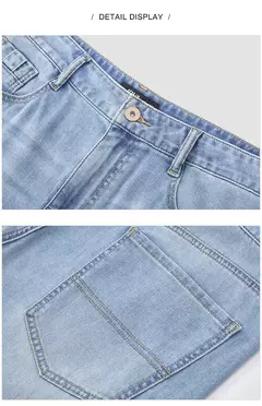 Semir Jeans hombres pierna recta Retro desgastado 2025 nuevos pantalones de verano sensación fresca pantalones largos para trajes de todos los días y de moda