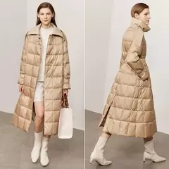 Parka Larga de Plumón – Diseño Minimalista - comprar en línea