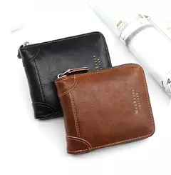 Cartera de Cuero PU con Tarjetero – Diseño Moderno