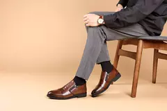 Zapatos de vestir con cremallera y cabeza de león Retro de lujo para hombre, mocasines de negocios para oficina, zapatos de boda para fiesta de alta calidad, nuevo estilo - comprar en línea
