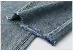 Semir Jeans Mujer Pantalones largos hasta el suelo de algodón puro Laid-back 2025 Nueva primavera Pantalones anchos de cintura alta Moda y fresco