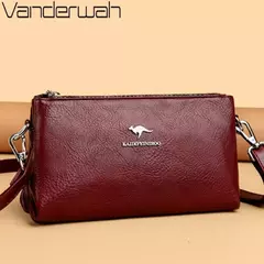 Bolsos de hombro tipo bandolera de piel sintética de alta calidad para mujer, bolsos de lujo para madre 2025, bolso de mano tipo mensajero para mujer, bolso de mano de dos capas
