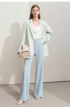 Pantalón Acampanado Minimalista – Diseño Holgado - comprar en línea