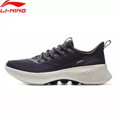 Li-ning hombres suaves esenciales V2 zapatos casuales para caminar cojín de nube forro cómodo zapatos deportivos elegantes AGLV021