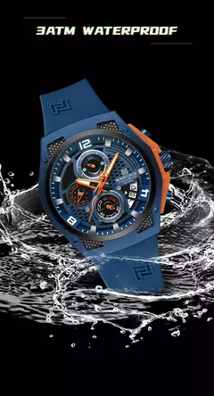 Image of NAVIFORCE, reloj Original de lujo de alta calidad para hombre, correa de silicona, reloj de pulsera de cuarzo resistente al agua para hombre, reloj deportivo, reloj Masculino