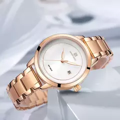 Imagen de NAVIFORCE, relojes de lujo de marca superior para mujer, reloj impermeable a la moda para mujer, reloj de pulsera de cuarzo para mujer, reloj femenino, reloj femenino