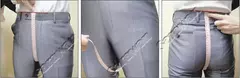 Traje de esmoquin para hombre, hecho a medida traje de boda, azul marino claro, con pantalones, Sur Mesure on internet