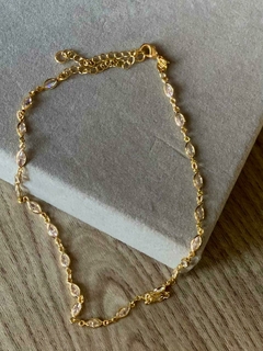 Choker com pontos de zirconia