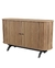 TB289 Balcão 2 Portas Nature Freijó/Preto - comprar online