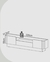 Rack 100% MDF 220 x 57 x 37,5 Off-White/Freijó na internet
