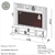 Painel 228cm + Rack 220cm c/ 02 gavetas - TB343 - Elara Design