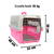 Jaula Transportadora Avión Kennel Perro Gato Conejo Cuyo 49x32x31 cm Iata en internet