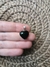 Dije corazón mini obsidiana