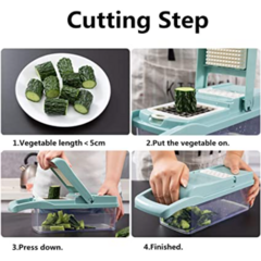 Cortador/Rallador de Verduras Multiusos 10 EN 1 - mundo mercado