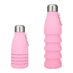Botella Termica Plegable De Silicona 550ml Tapa Acero - comprar online