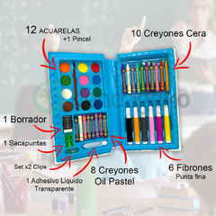 Estuche 42 Piezas para Niños - mundo mercado