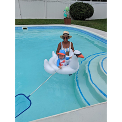 Inflable de Cisne para bebés 80cm x 80cm - mundo mercado