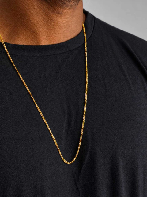 Corrente Masculina 70cm 3x1 Dourada
