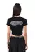 baby tee digital footprint black