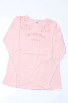 Remera manga larga Jr Rosa - comprar online