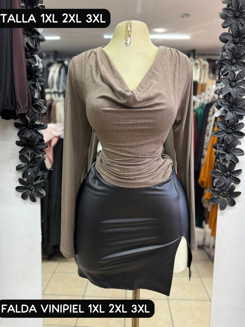 Falda vinipiel