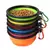 Alimentador portátil plegable de silicona para perros y gatos, recipiente 2 en