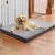 Cama ortopédica grande para perro, Perrera de espuma viscoelástica, impermeabl