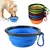 Alimentador portátil plegable de silicona para perros y gatos, recipiente 2 en - comprar en línea