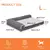 Imagen de Bolster-cama ortopédica de espuma viscoelástica para perros extragrandes, cama