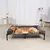 Cama elevada para perros y gatos, tumbona desmontable de felpa, refrigeración,
