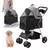 VEVOR Cochecito para Perros 4 Ruedas Giratorias 1 Freno Cochecito para Mascotas