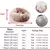 Cama redonda grande para perros, Donut, cesta de felpa para perros medianos, acc - tienda en línea