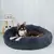 Cama redonda grande para perros, Donut, cesta de felpa para perros medianos, acc en internet