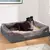 Cama ortopédica extragrande impermeable para perro, ropa de cama de espuma de e