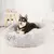 Cama redonda grande para perros, Donut, cesta de felpa para perros medianos, acc - comprar en línea