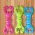 Juguete para masticar perros de colores brillantes, Material Tpr, forma de lango - comprar en línea