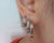 Trio de Argolas Luana Prata com textura - Carvalé Acessórios