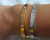Bracelete em Aço Inoxidável Pontos de Luz