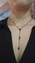 Colar gravatinha Preto com detalhes