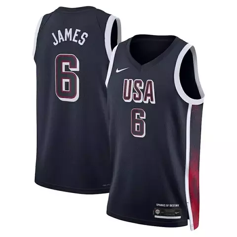 Camiseta Regata USA BASKETBALL EUA Olimpíadas Paris 2024 - Azul