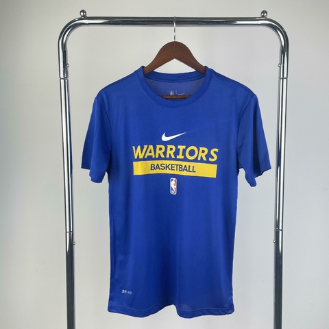 Camiseta Dri-Fit NBA Golden State Warriors - Pré Jogo - Masculina Nike - Azul
